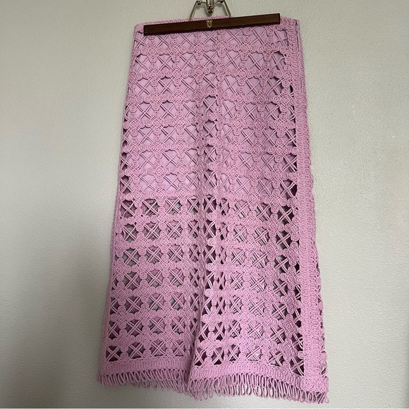 Maje Juliette high-rise Woven Midi Skirt size 38 - Picture 5 of 9